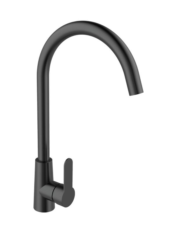 Изображение товара Смеситель для кухни Agger Splendid A0900144 с поворотным изливом черный матовый