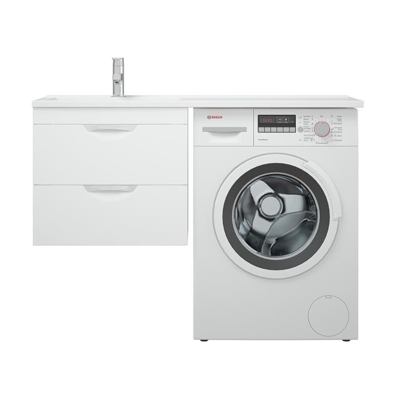 Изображение товара Тумба под раковину Corozo Алиот 120 см подвесная белая для ванной комнаты