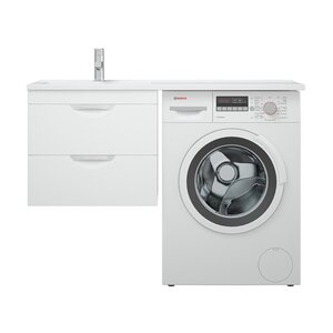 Изображение товара Тумба под раковину Corozo Алиот 120 см, SD-00000603, подвесная, 2 ящика, белый