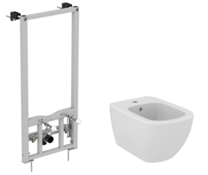 Изображение товара Инсталляция Ideal Standard Prosys с биде Tesi D386801 комплект белый Германия