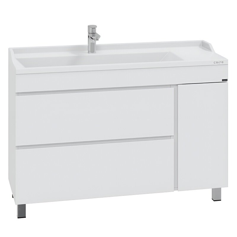 Изображение товара Тумба под раковину Санта Марс 120 см с ящиками и дверцей