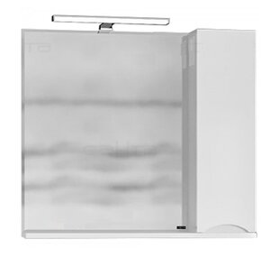 Изображение товара Зеркальный шкаф Санта Сатурн 80 см, 700275, с подсветкой, белый