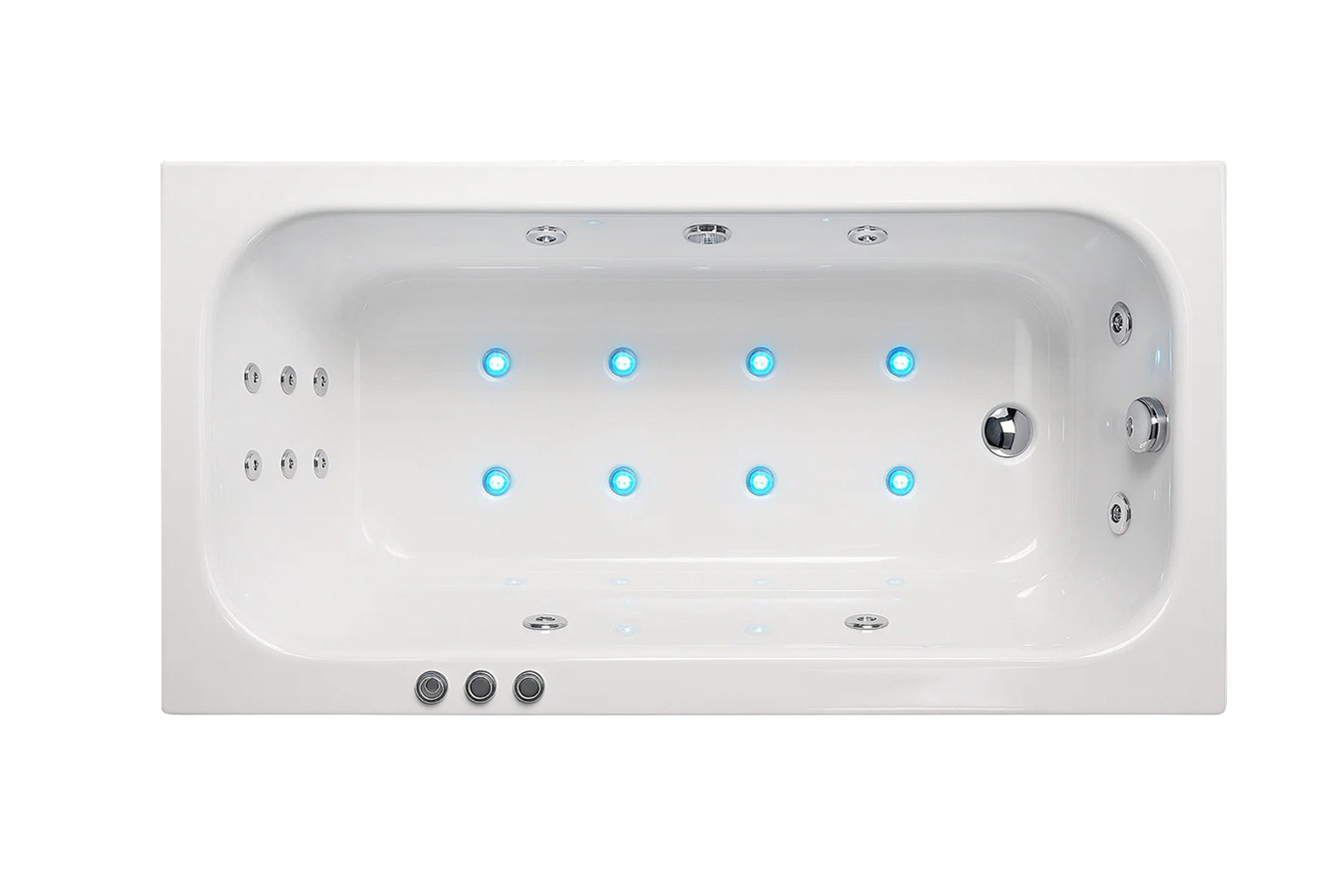 Изображение товара Ванна гидромассажная Royal Bath Accord De Luxe RB627100DL, 180 x 90 см, белая Изображение товара Ванна гидромассажная Royal Bath Accord De Luxe RB627100DL, 180 x 90 см, белая