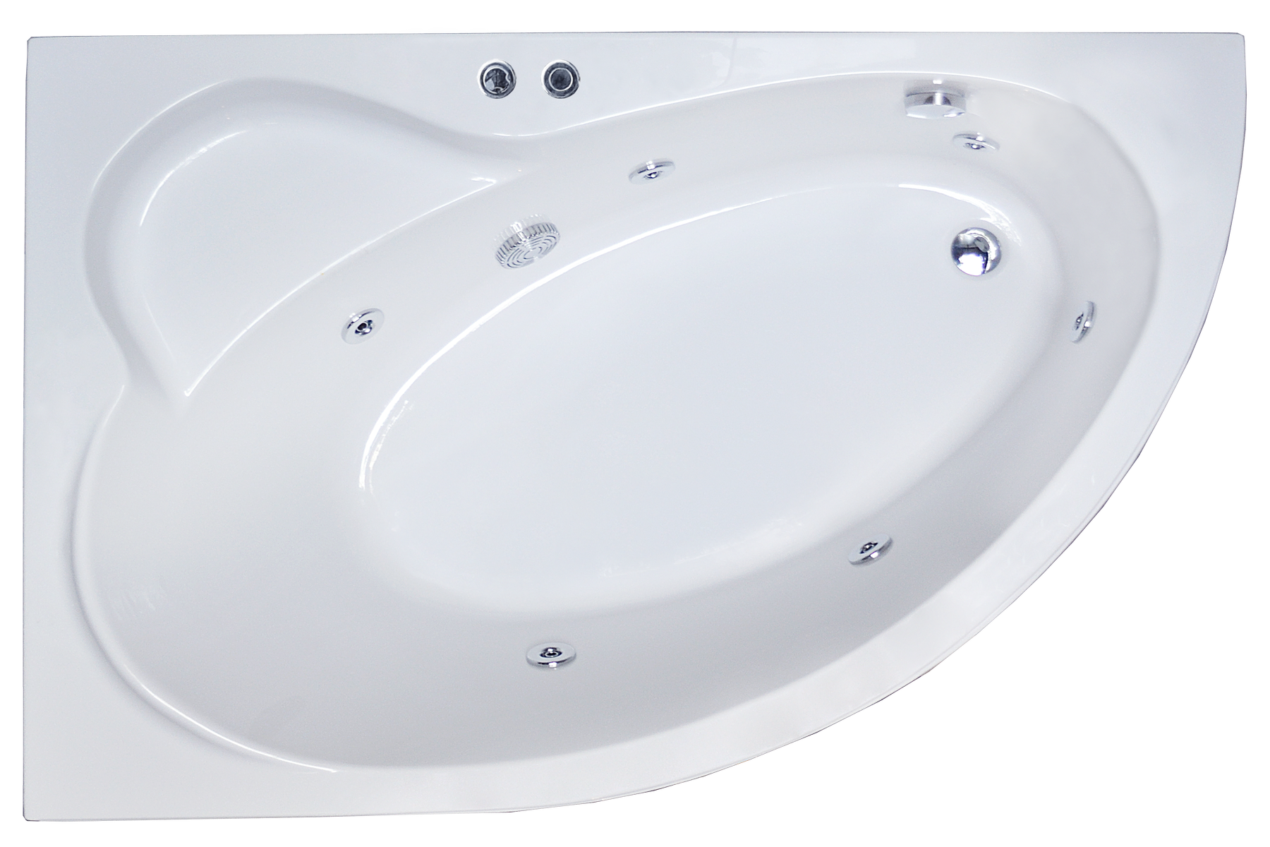 Изображение товара Ванна гидромассажная Royal Bath Alpine Standart RB819100ST-L/R, 144 x 104 см, белая