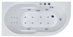 Изображение товара Ванна гидромассажная Royal Bath Azur De Luxe RB614201DL-L/R, 150 x 80 см, белая