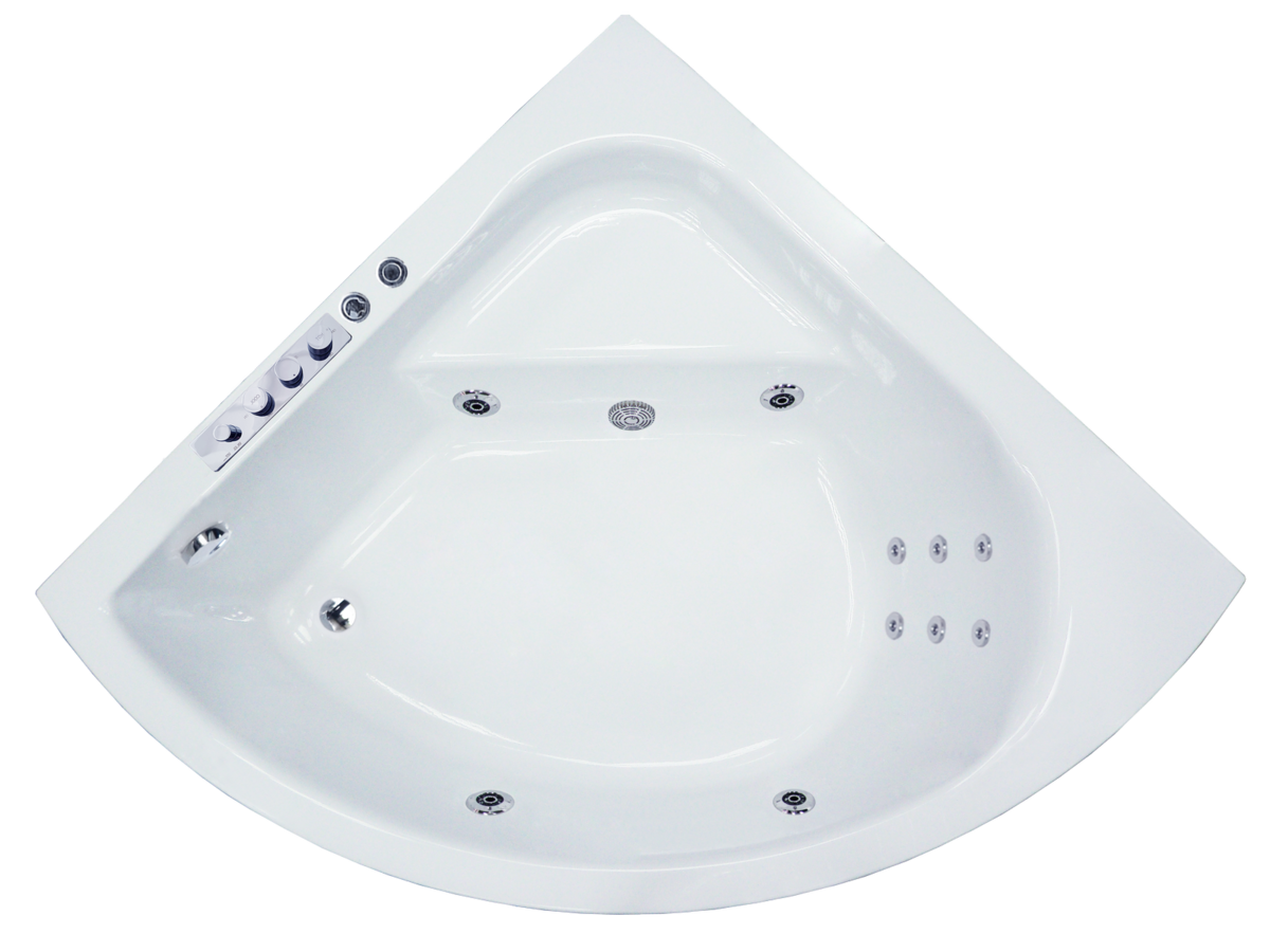 Изображение товара Гидромассажная ванна Royal Bath Rojo Comfort RB375201CO 150x150 см угловая белая акриловая