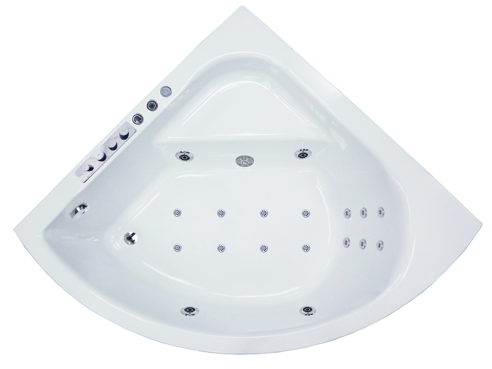 Изображение товара Ванна гидромассажная Royal Bath Rojo De Luxe RB375201DL, 150 x 150 см, белая