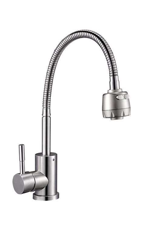 Изображение товара Смеситель Solone EZA4-A090 для кухонной мойки, нержавеющая сталь