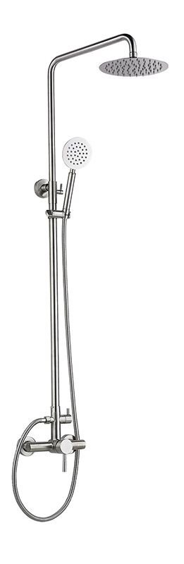 Изображение товара Душевая система Solone EZA16-A090 с регулируемой высотой штанги, нержавеющая сталь