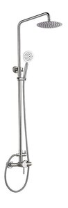Изображение товара Душевая система Solone EZA16-A090 с регулируемой высотой штанги, нержавеющая сталь