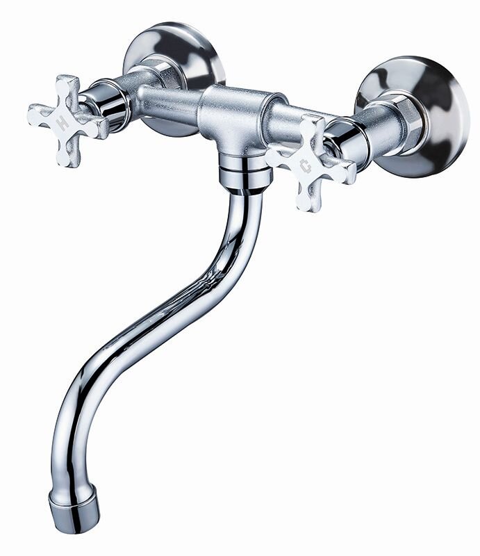 Изображение товара Смеситель Solone JIK12-A102-A для кухонной мойки, настенный, хром