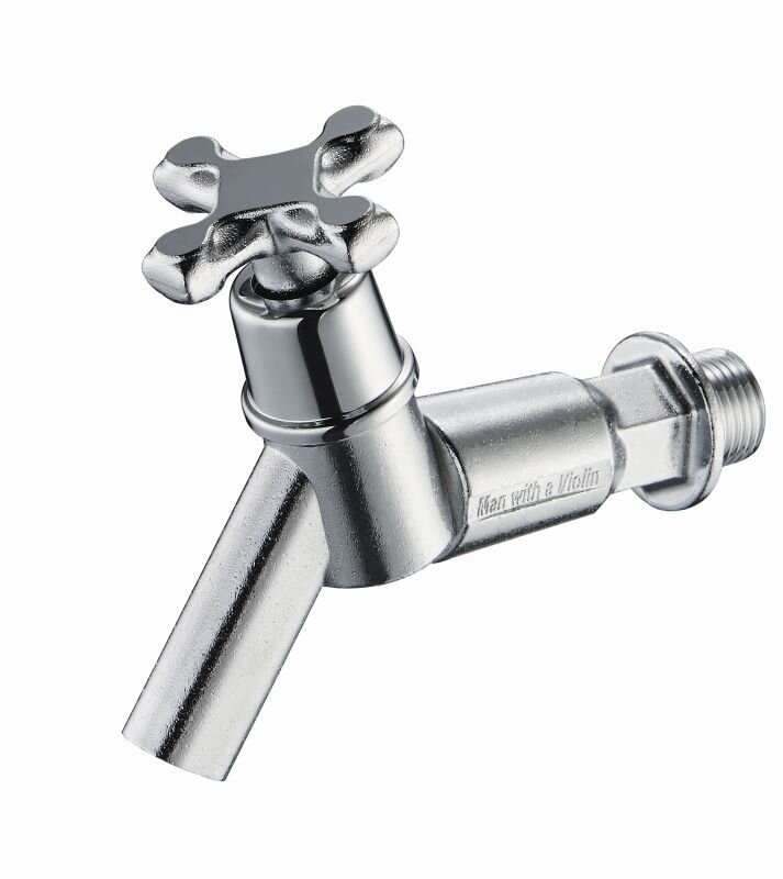 Изображение товара Кран Solone JIK22-A102-A на одну воду настенный хром для кухни