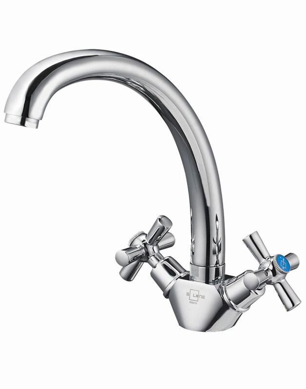 Изображение товара Смеситель для кухни Solone KOA4-A722 хром двухвентильный горизонтальный монтаж