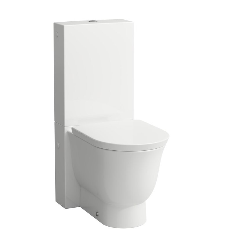 Изображение товара Напольный унитаз-моноблок Laufen New Classic 37 х 70 x 44 см, безободковый, белый