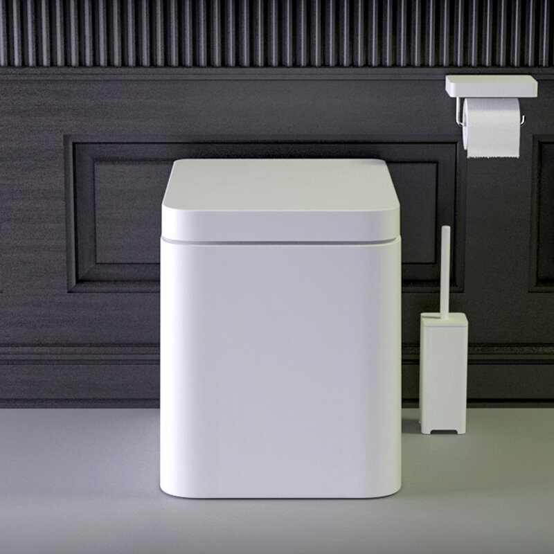 Изображение товара Приставной унитаз Knief Glam безободковый напольный 58x39x42 см белый матовый