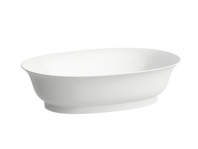 Изображение товара Раковина Laufen New Classic 8.1285.2.400.112.1 55 х 38 х 14.5 см, накладная, SaphirKeramik, без перелива, LCC, белый глянцевый