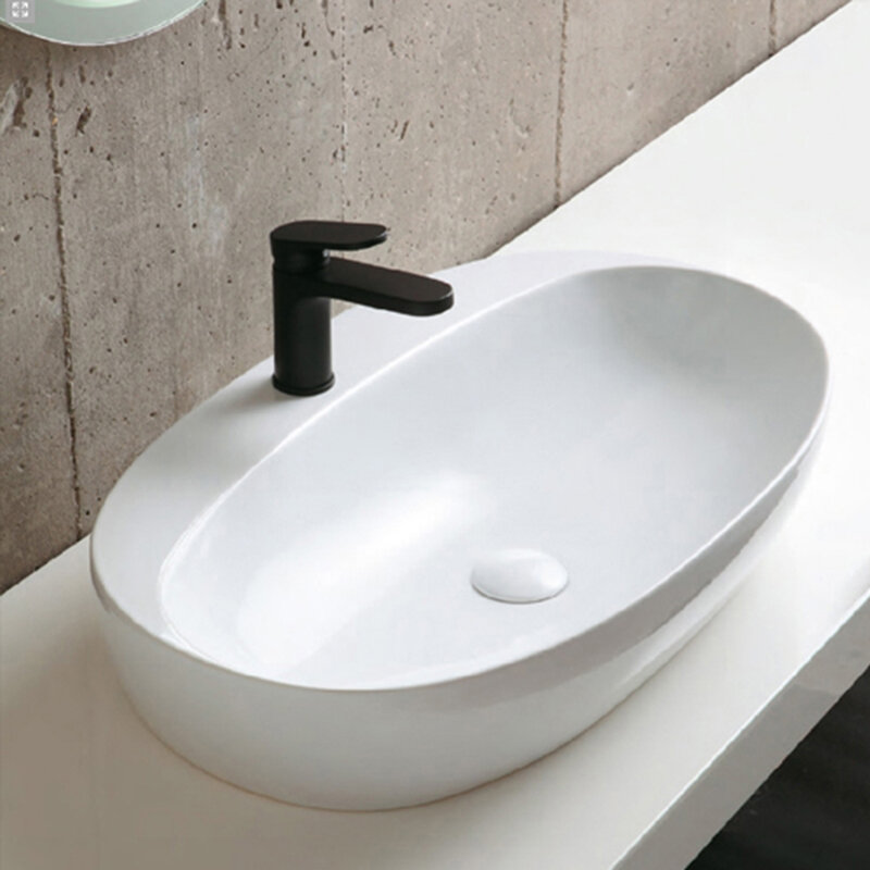 Изображение товара Раковина Azzurra Elegance накладная овальная 60х42 см белая Италия