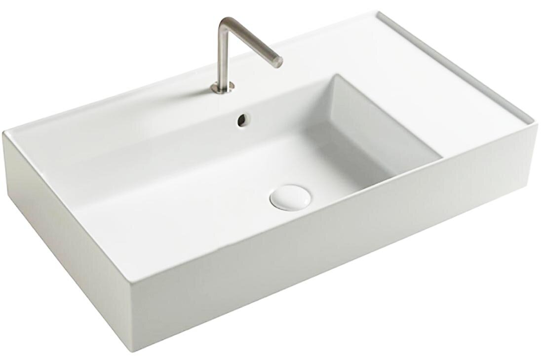 Изображение товара Раковина керамическая Tecla by Cezares Twenty TW08011 81х46 см белая