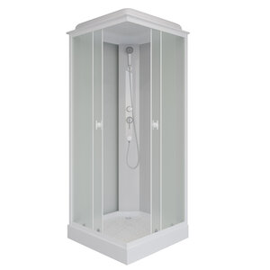 Изображение товара Душевая кабина Niagara Promo P90/13Q/MT, 90 x 90 см с низким поддоном, профиль белый, стекло матовое