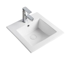 Изображение товара Раковина встраиваемая Orange, с переливом, белый, B03-410W