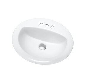 Изображение товара Раковина встраиваемая Orange, с переливом, белый, B06-520W3