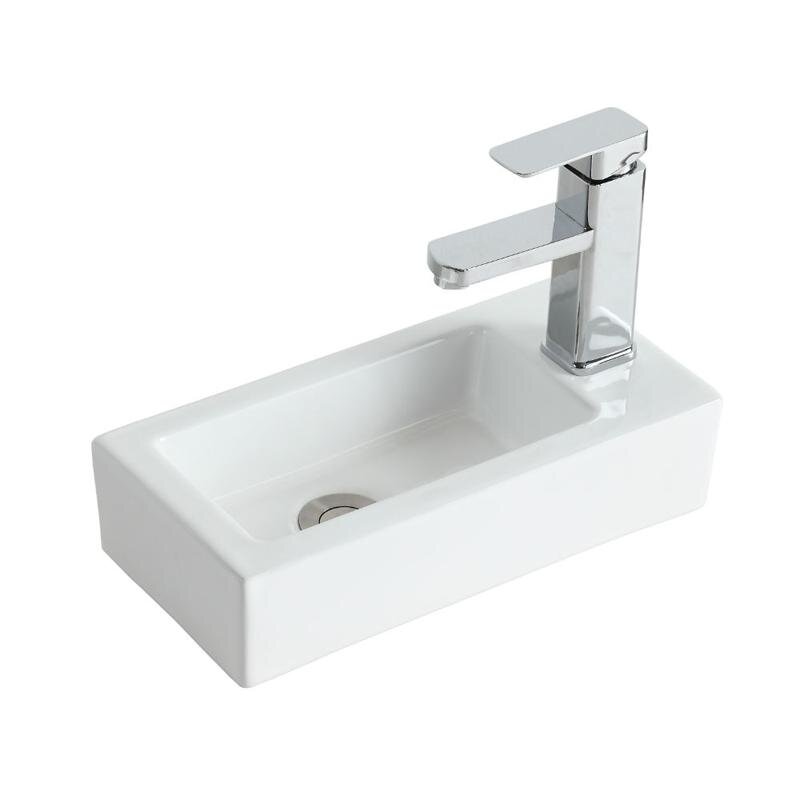 Изображение товара Раковина подвесная Orange B05-365W без перелива, смеситель справа