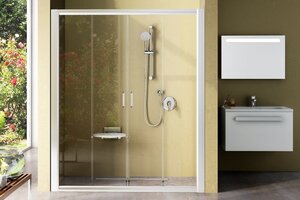 Изображение товара Душевая дверь Ravak NRDP4-190, профиль белый, витраж грейп, 0ONL0100ZG