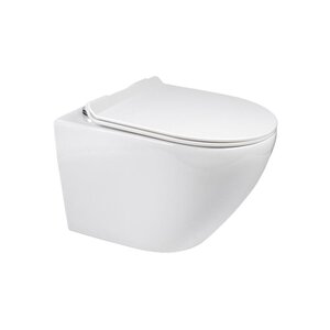 Изображение товара Подвесной унитаз Orange C07-100W, безободковый, крышка микролифт, белый