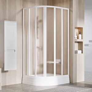 Изображение товара Душевой уголок Ravak Supernova SKKP6-80, профиль белый, витраж грейп, 32040100ZG