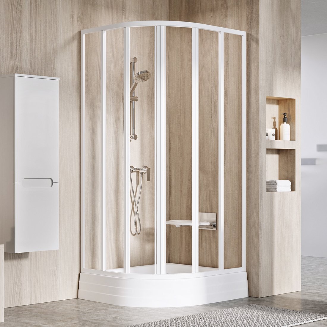Изображение товара Душевой уголок Ravak Supernova SKKP6-90 90x90 см прозрачное стекло с раздвижными дверями