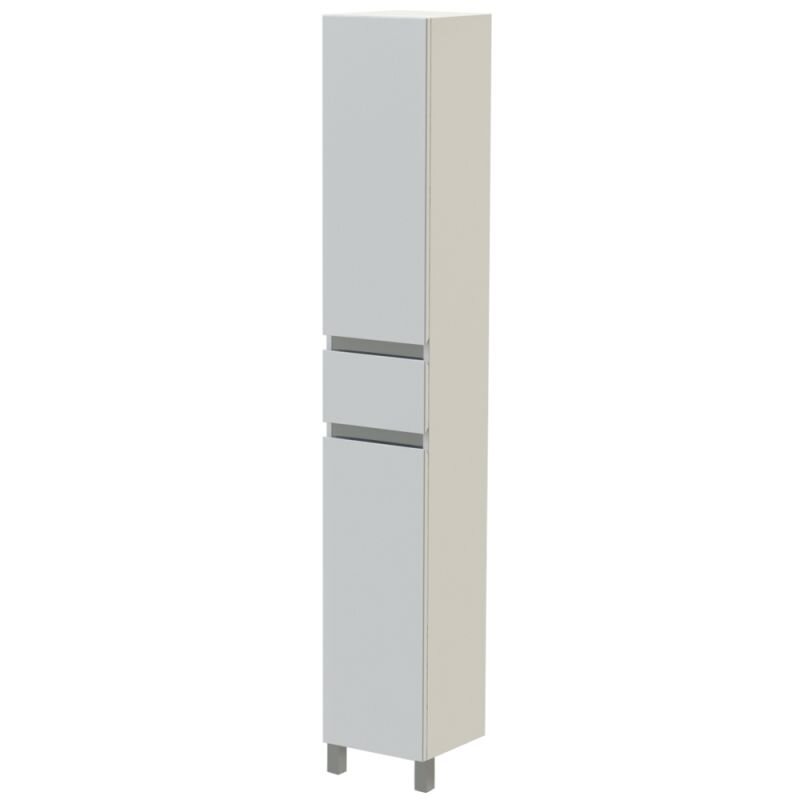 Изображение товара Напольный пенал для ванной White Lyon 30 см с корзиной и дверцами