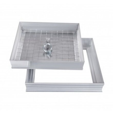 Изображение товара Сантехнический люк Левша 70x70 см под плитку паркет ламинат с съемной дверцей алюмний Россия Изображение товара Сантехнический люк Левша 70x70 см под плитку паркет ламинат с съемной дверцей алюмний Россия