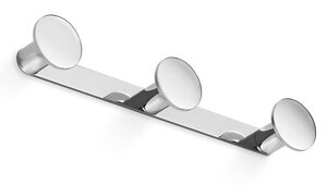 Изображение товара Тройной настенный крючок из латуни Inda One хром или черный стильный дизайн