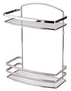 Изображение товара Полка прямая Tekno-tel BK085SSM, двухъярусная, серый матовый