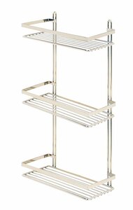 Изображение товара Полка прямая Tekno-tel ES065G, трехъярусная, золото