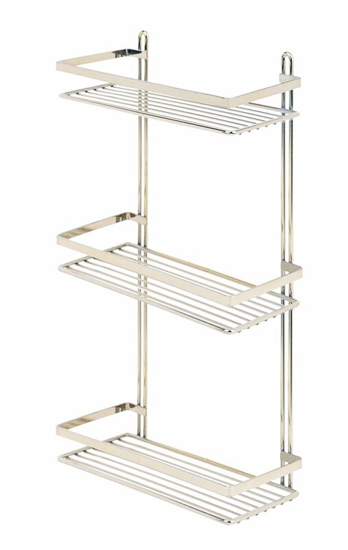 Изображение товара Полка прямая Tekno-tel ES065G, трехъярусная, золото
