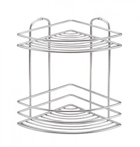 Изображение товара Полка угловая Tekno-tel BK022, двухъярусная, хром