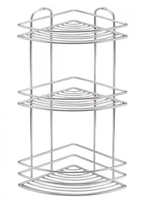 Изображение товара Угловая трехъярусная полка Tekno-tel BK023 хром