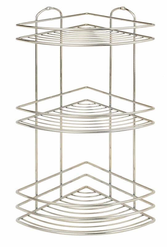 Изображение товара Полка угловая трехъярусная Tekno-tel BK023G - золото