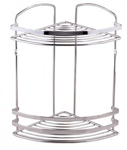 Изображение товара Полка угловая Tekno-tel BK082SSM, двухъярусная, серый матовый