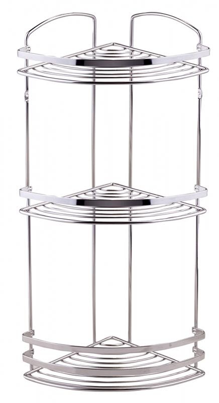 Изображение товара Полка угловая Tekno-tel BK083SSM, настенная, три яруса