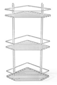 Изображение товара Полка угловая Tekno-tel ES073, трехъярусная, хром