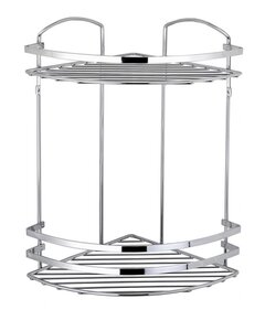 Изображение товара Полка угловая Tekno-tel LM008SSM, двухъярусная, серый матовый