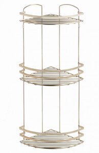 Изображение товара Полка угловая Tekno-tel LM009G, трехъярусная, золото