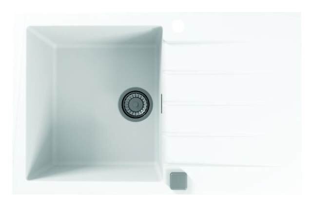 Изображение товара Кухонная моющаяся мойка Alveus Granital Cadit 20 790х500 мм белая Изображение товара Кухонная моющаяся мойка Alveus Granital Cadit 20 790х500 мм белая