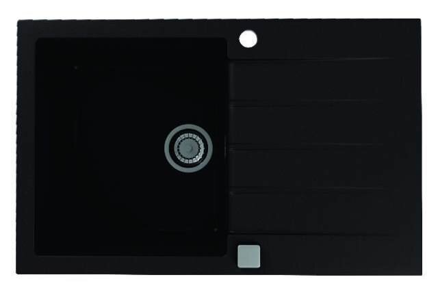 Изображение товара Кухонная мойка Alveus Granital Cadit 20 790х500 мм угольный гранитный композит Изображение товара Кухонная мойка Alveus Granital Cadit 20 790х500 мм угольный гранитный композит