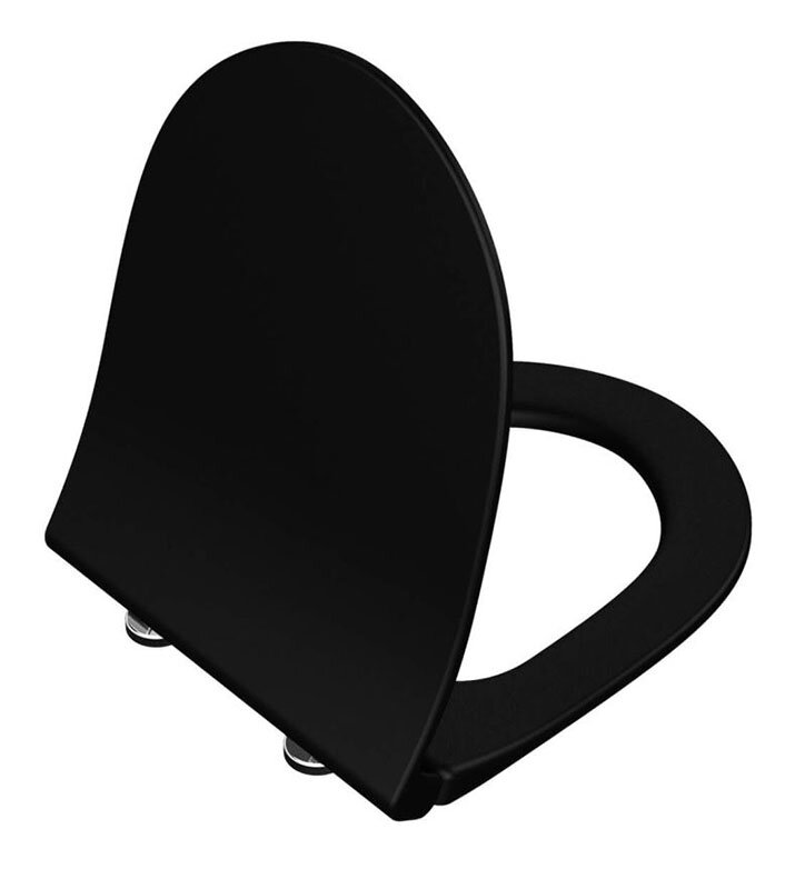 Изображение товара Крышка-сиденье Vitra Sento 120-083-009 тонкое с микролифтом черное Изображение товара Крышка-сиденье Vitra Sento 120-083-009 тонкое с микролифтом черное