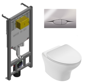 Изображение товара Инсталляция Jacob Delafon Nouvelle Vague EDK102-00 с безободковым унитазом