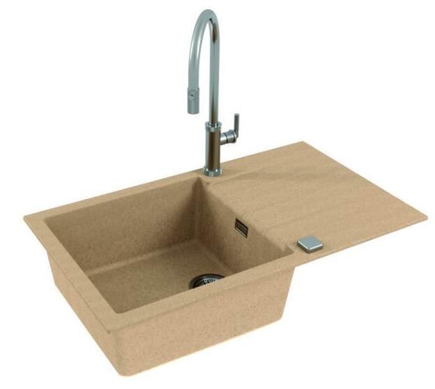Изображение товара Кухонная мойка из гранитного композита Alveus Granital Cadit 40 бежевый 860х500 мм
