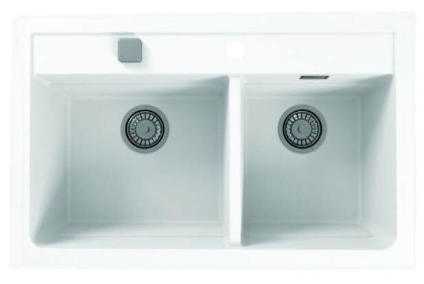 Изображение товара Мойка кухонная Alveus Granital Atrox 50 1131997 790х500 мм, белый Изображение товара Мойка кухонная Alveus Granital Atrox 50 1131997 790х500 мм, белый